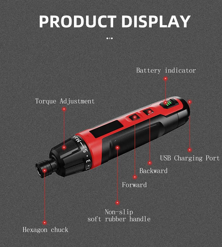 Cordless Rechargeable Screwdriver