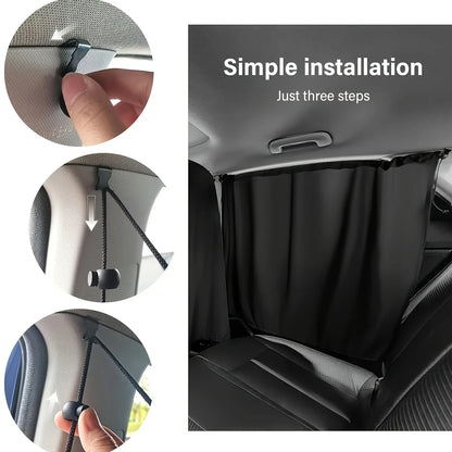 Car Privacy Curtains Set 4Pces