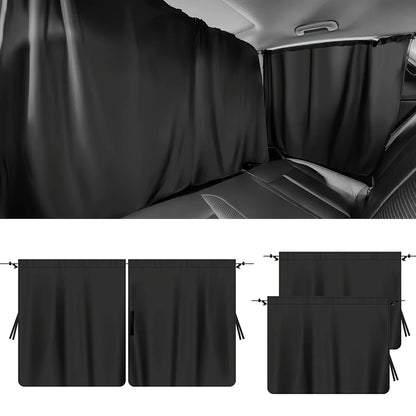 Car Privacy Curtains Set 4Pces