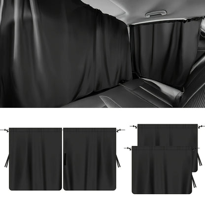 Car Privacy Curtains Set 4Pces