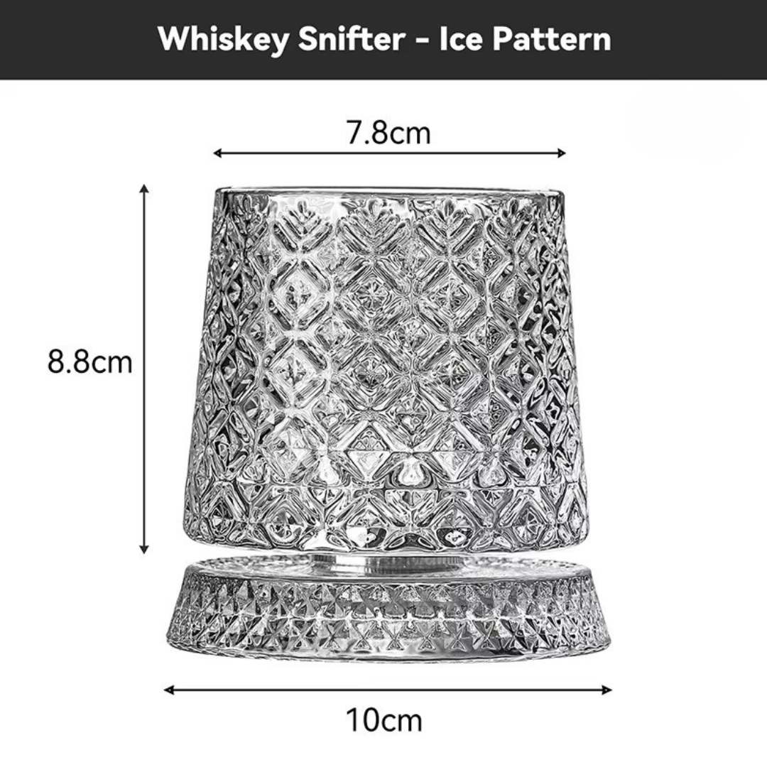 Rotating Crystal Whisky Glass